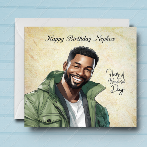 Black Man Birthday Card M